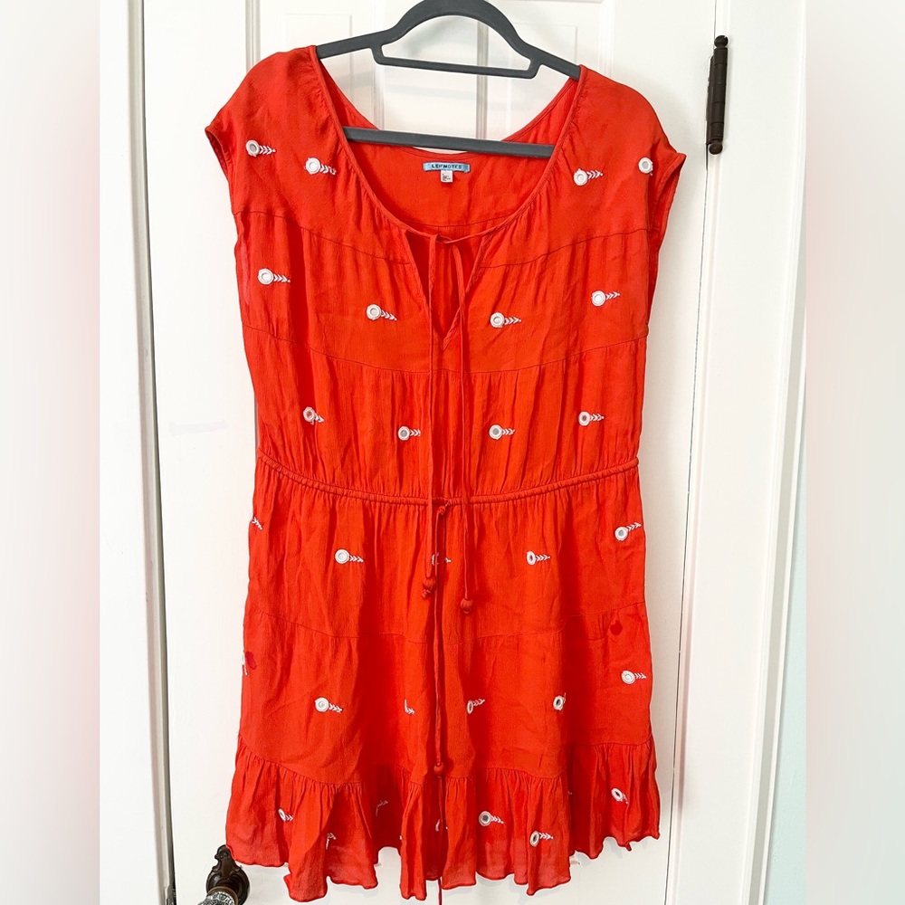 Leifnotes Anthropologie Orange Dress Size 2